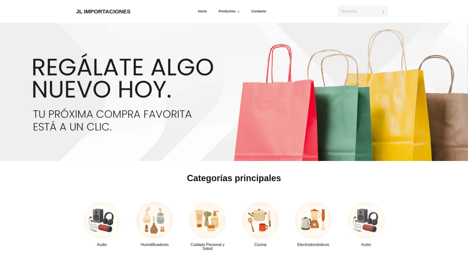 website screenshot of https://jlimportaciones.site/