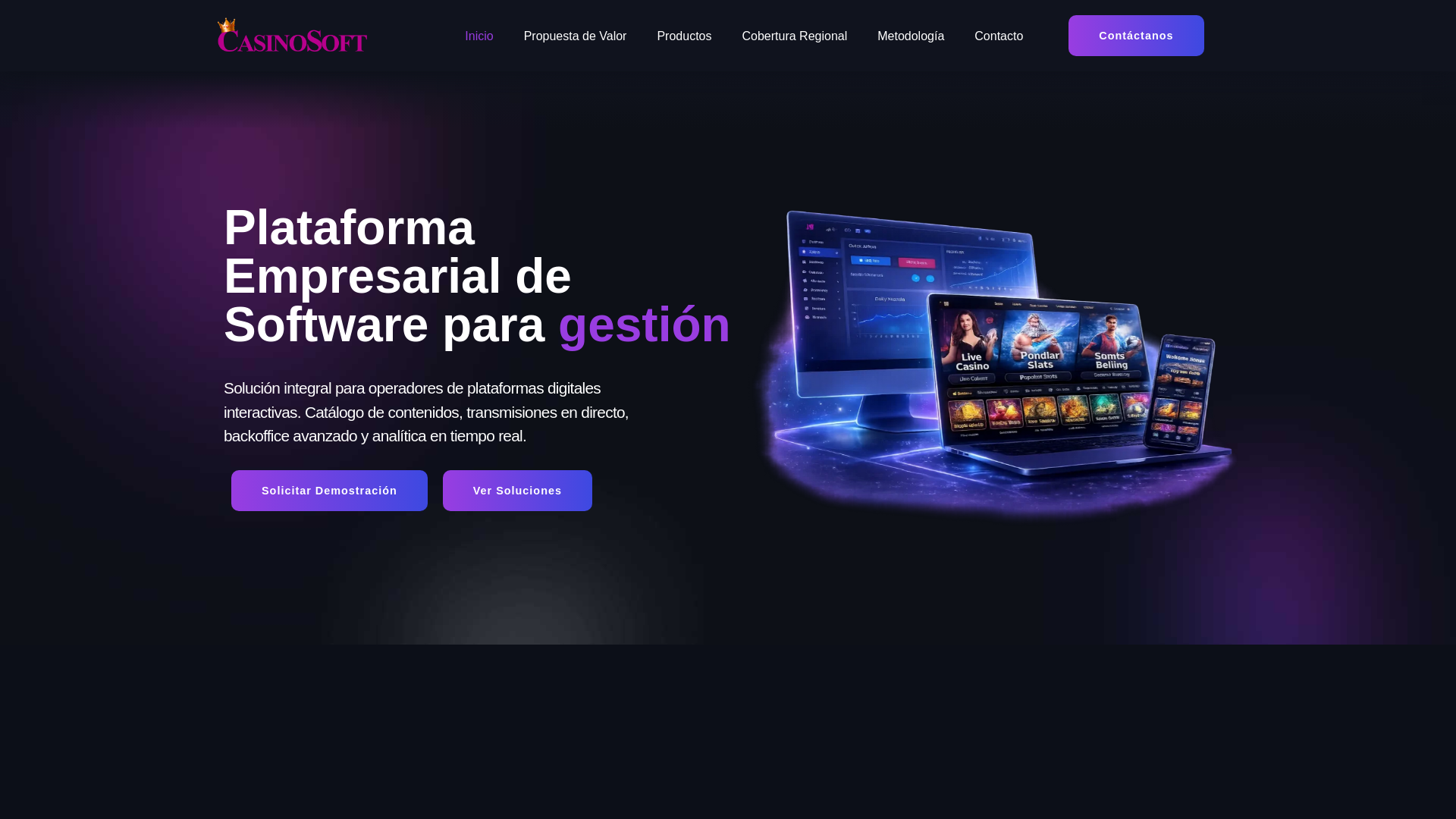 website screenshot of https://csoftb2b.tech/