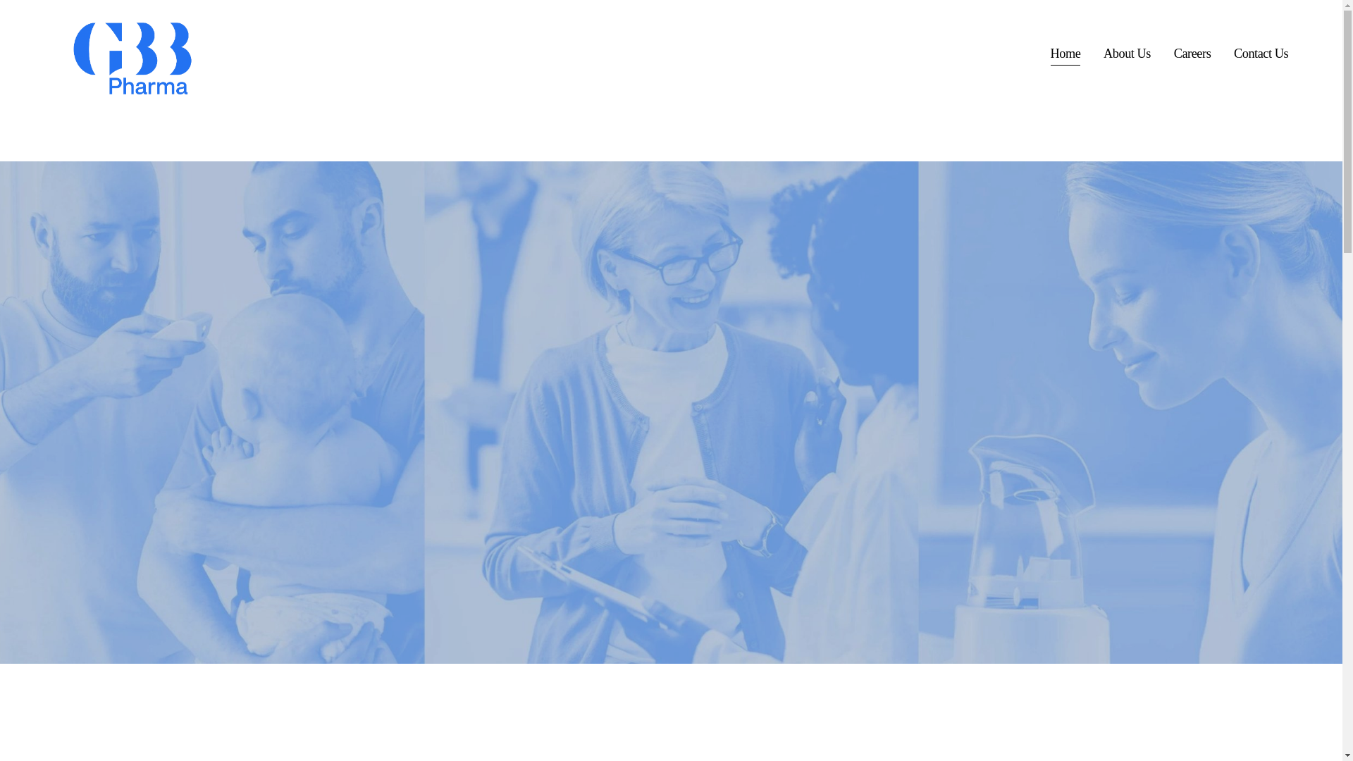 website screenshot of https://gbbpharma.com/