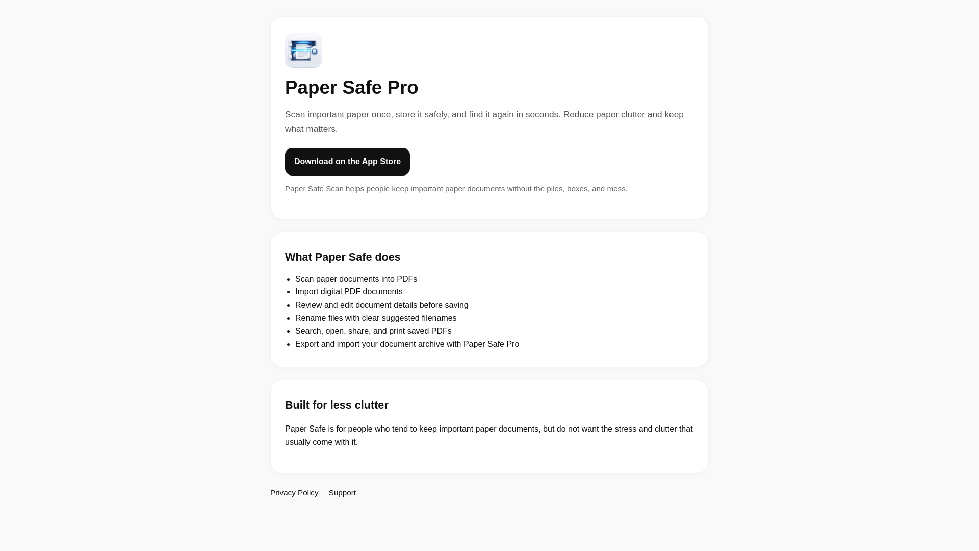 website screenshot of https://papersafepro.pages.dev/