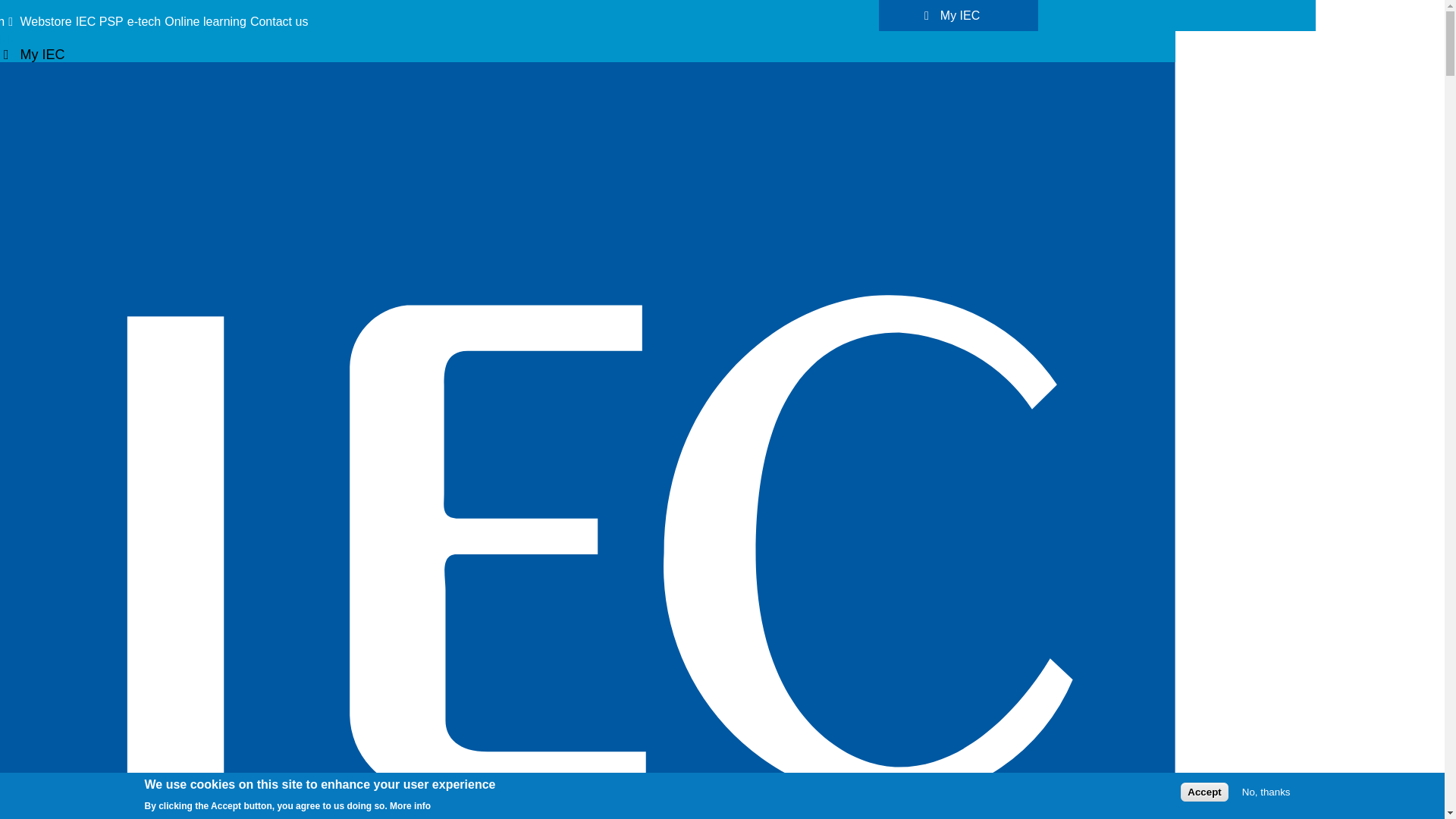 website screenshot of http://www.iec.ch/
