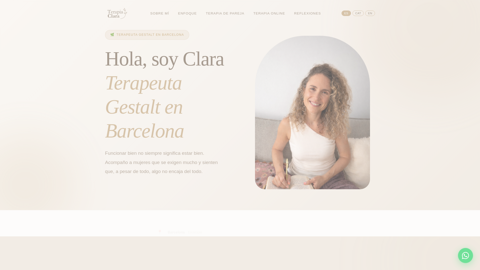 website screenshot of https://terapeutagestaltbarcelona.es