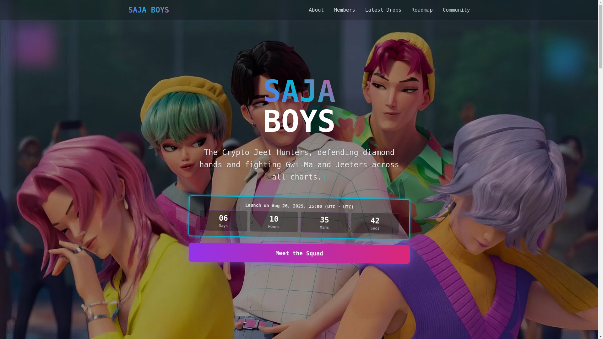 website screenshot of https://sajaboys.pages.dev/