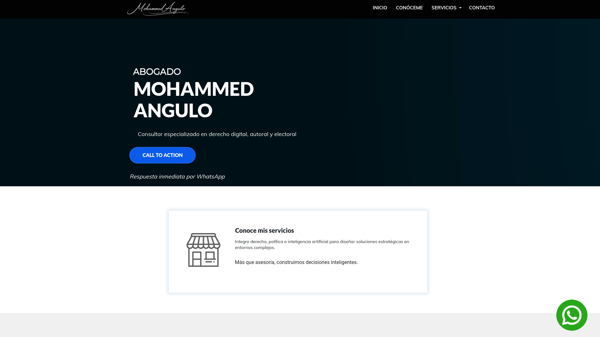 website screenshot of https://mohammedangulo.com/