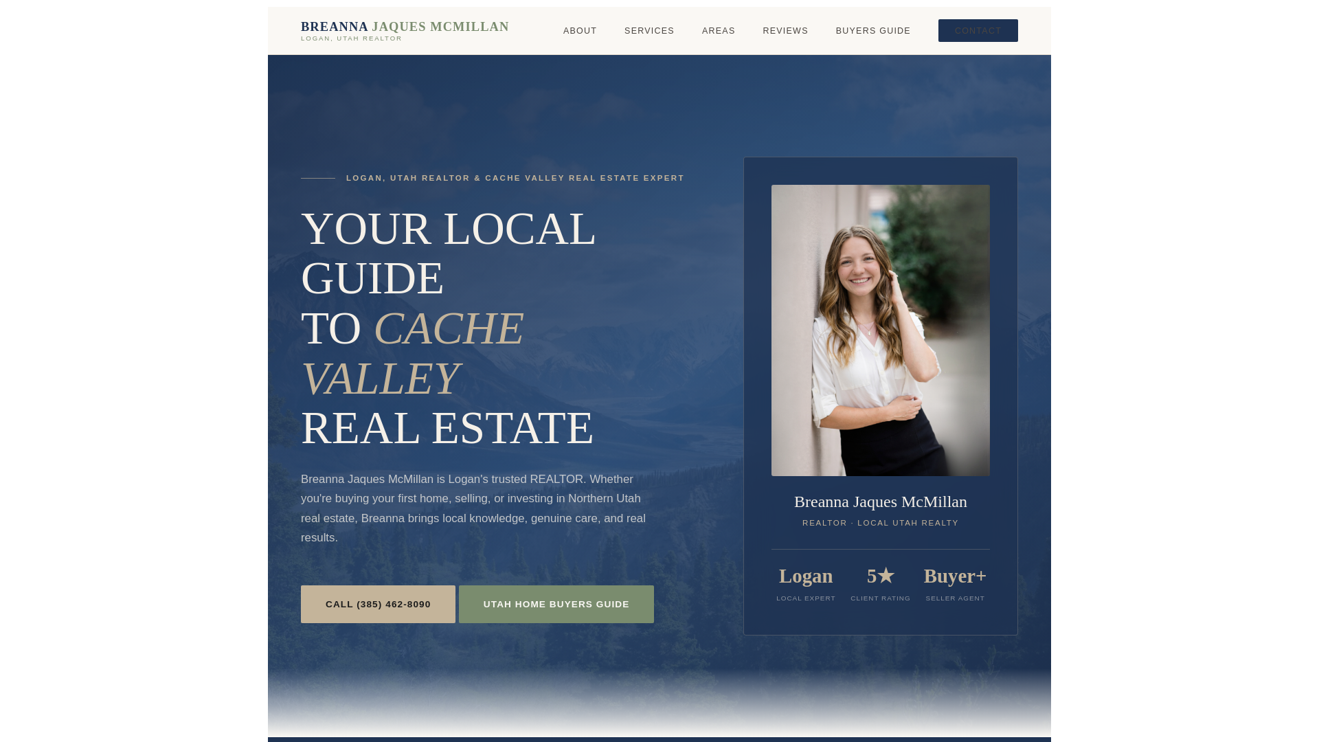 website screenshot of https://homesbybreanna.com