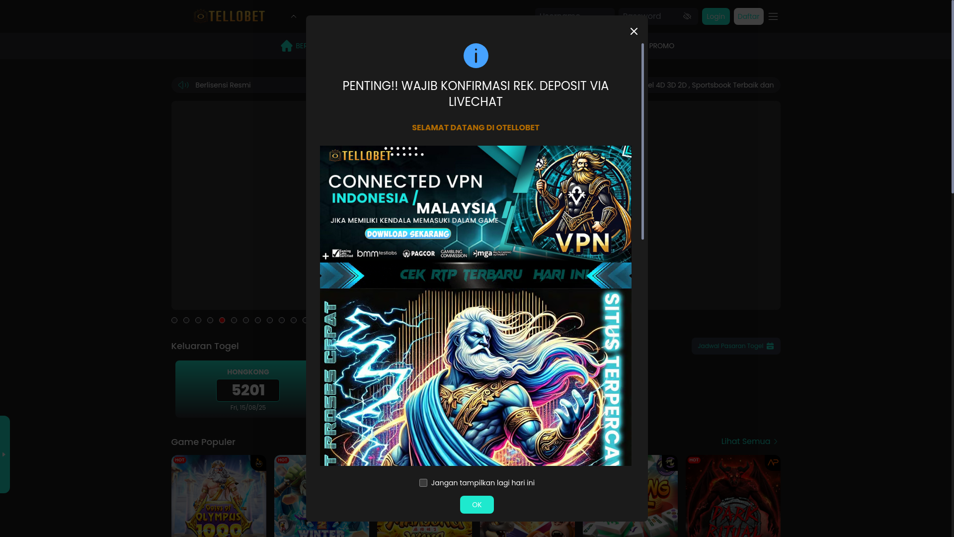 website screenshot of https://otellobet-yellow.com/