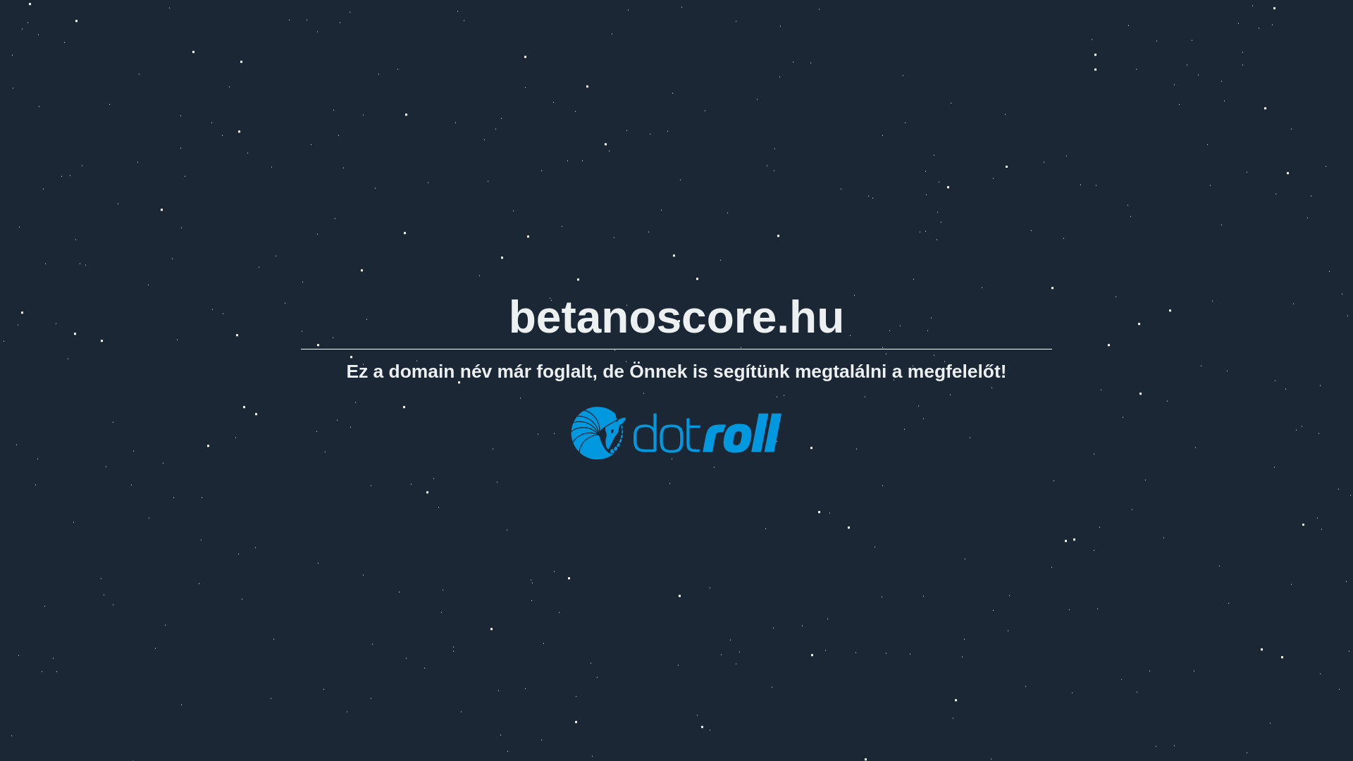 website screenshot of https://betanoscore.hu