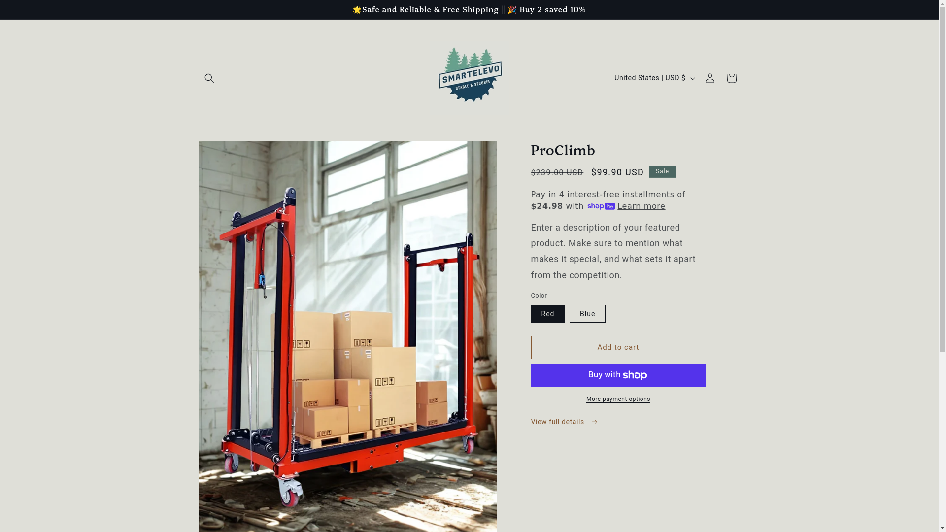 website screenshot of https://climaxelevo.store/