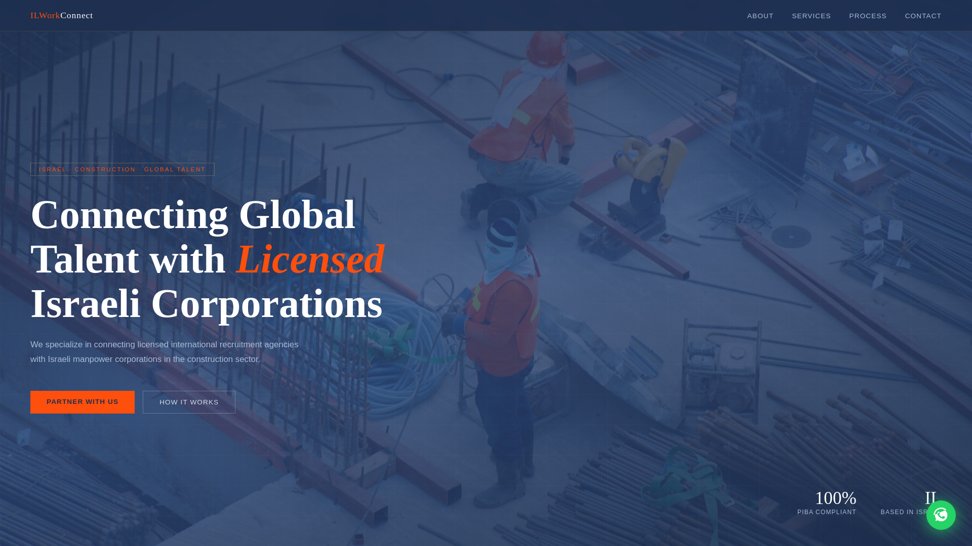 website screenshot of https://ilworkconnect.com