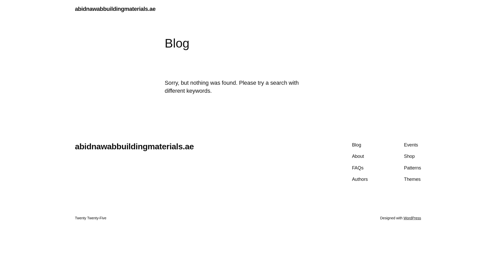website screenshot of https://abidnawabbuildingmaterials.ae/
