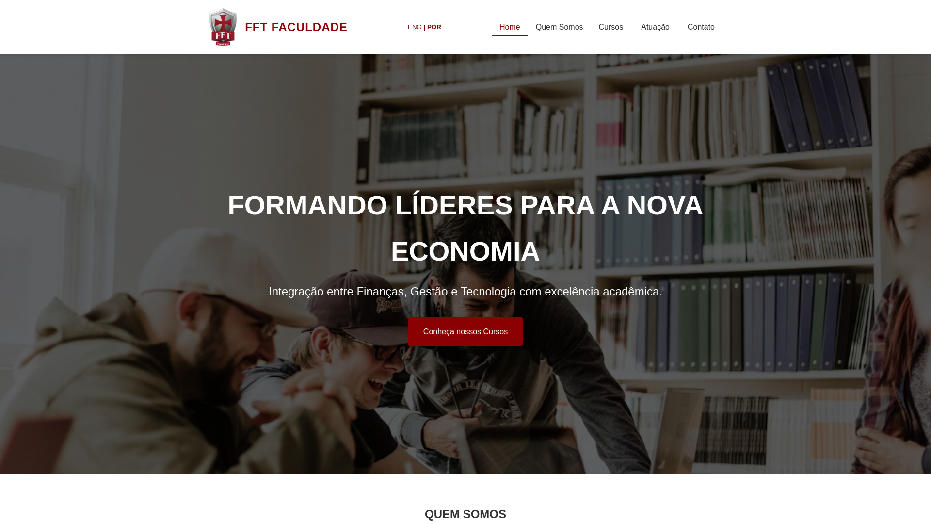 website screenshot of https://fftdigital.com.br/