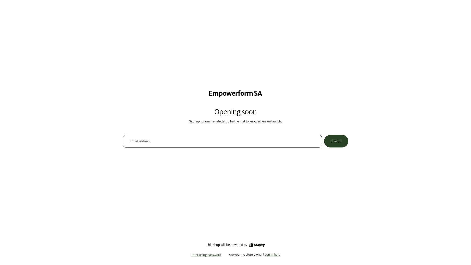 website screenshot of https://empowerformsa.co.za/