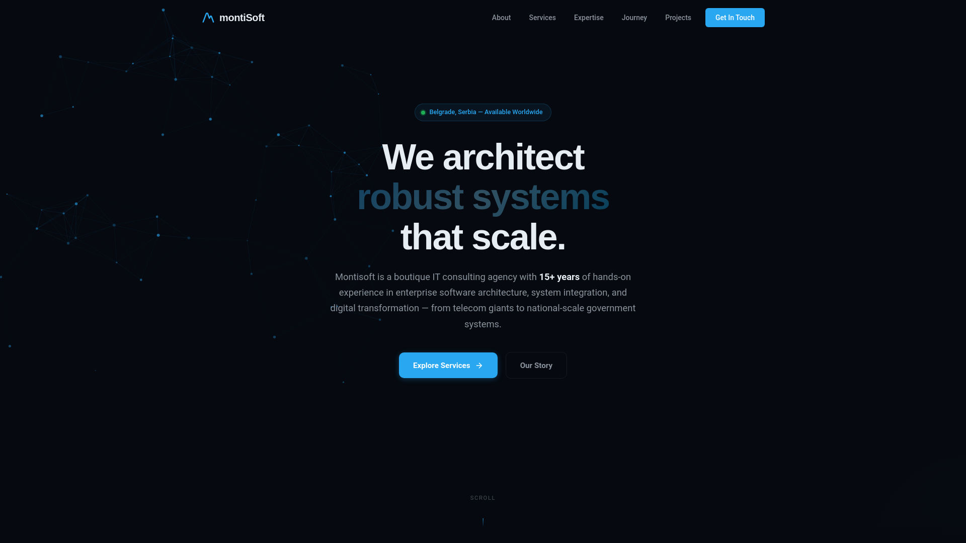 website screenshot of https://montisof-sajt.pages.dev/