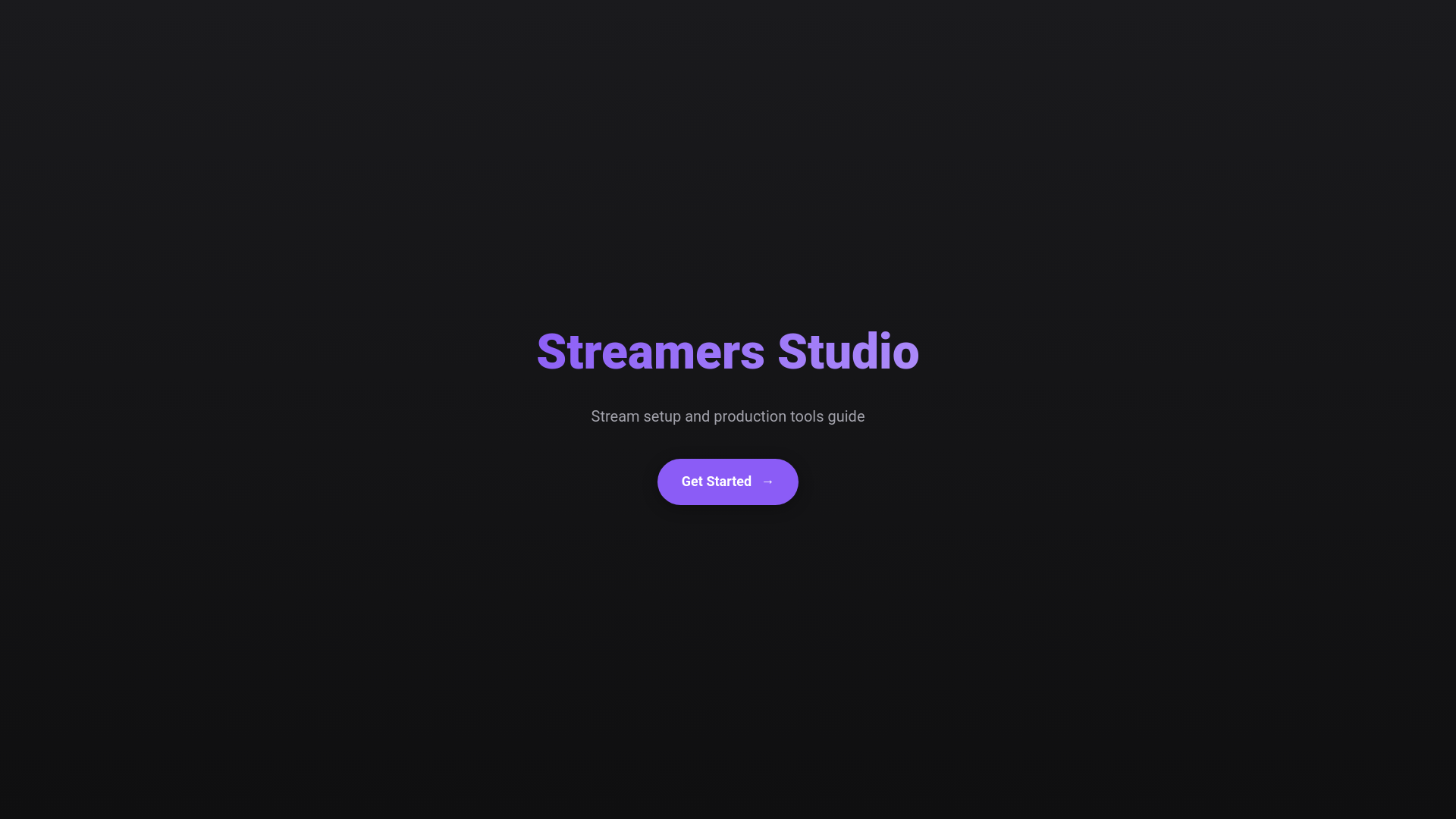 website screenshot of https://streamers-studio.pages.dev/
