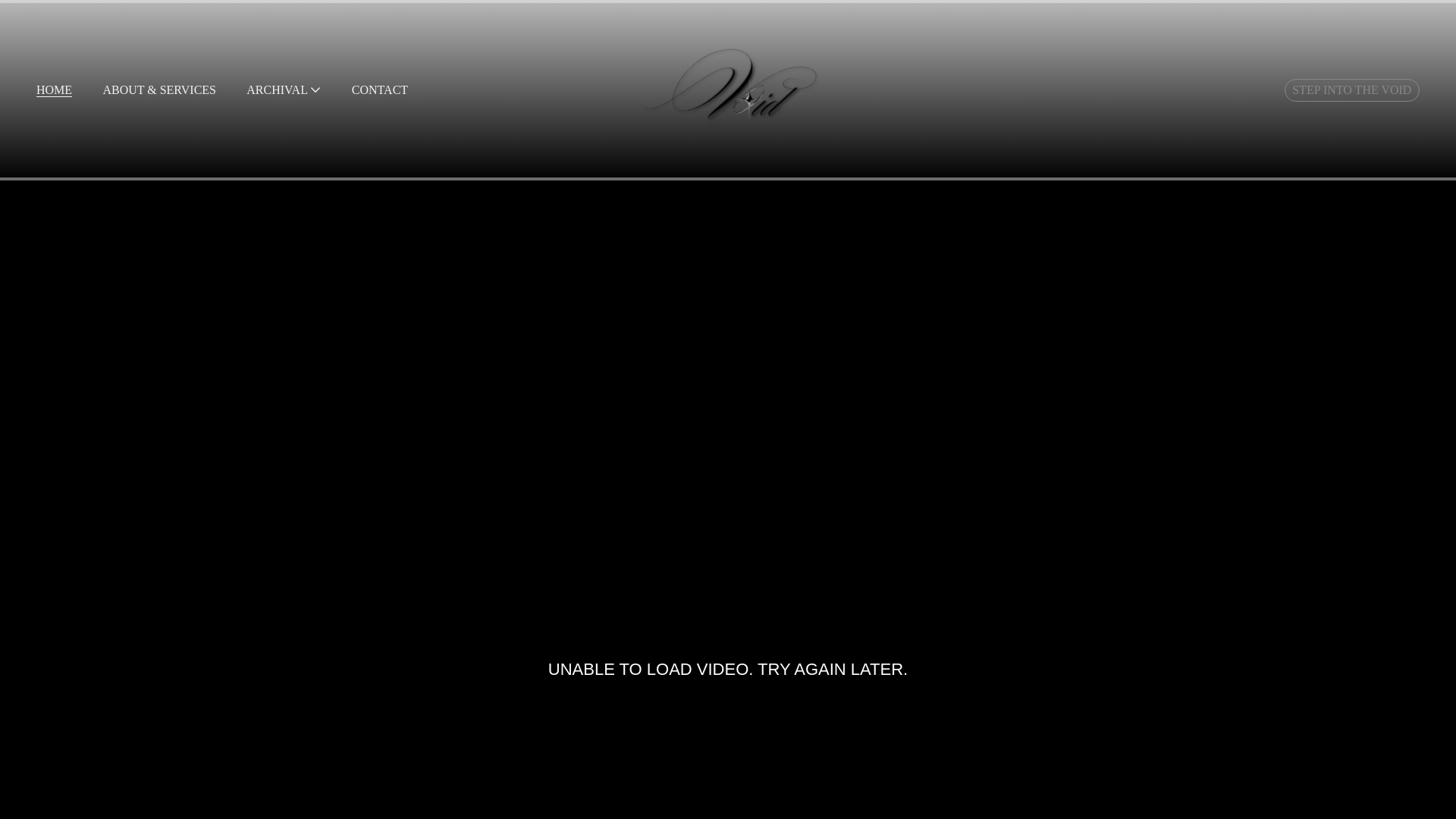 website screenshot of https://voiidcollective.com/
