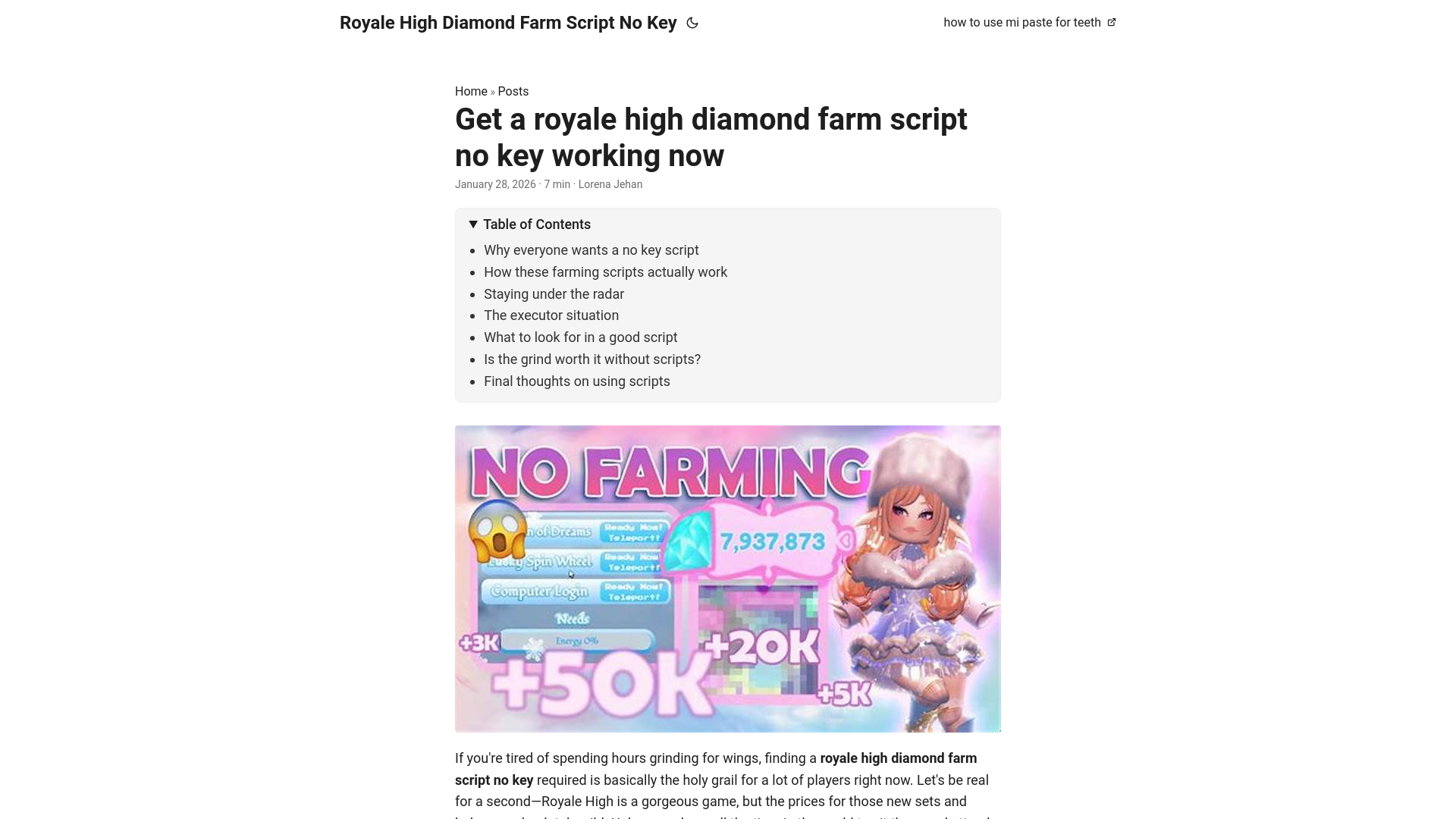 website screenshot of https://royale-high-diamond-farm-script-no-key.pages.dev/