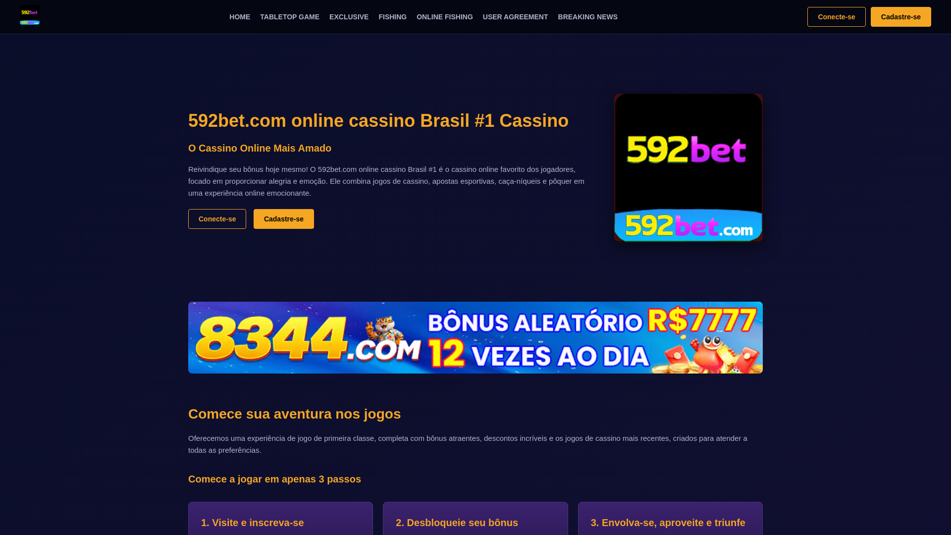 website screenshot of https://592betbrl.com/