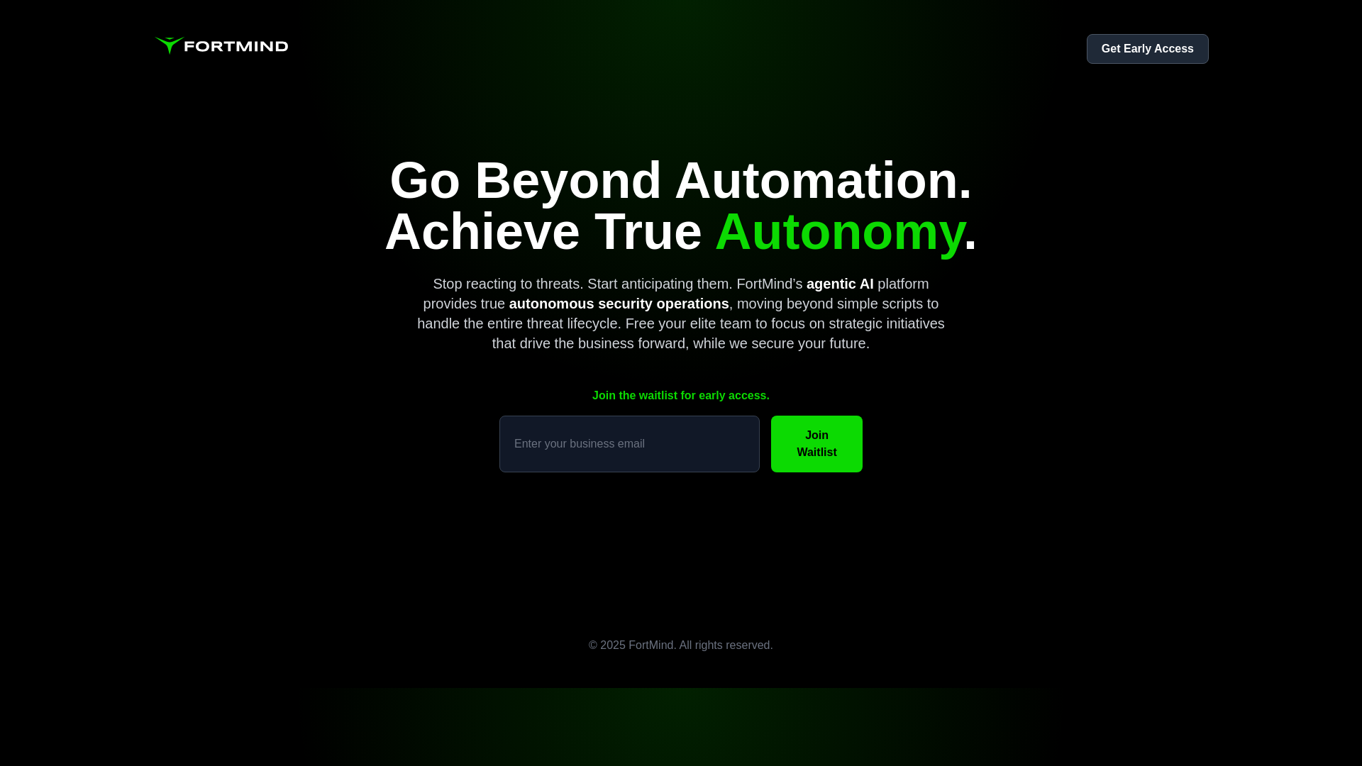website screenshot of https://fortmind-landing.pages.dev/