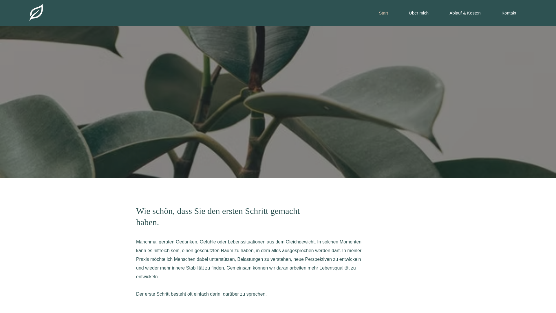 website screenshot of https://psychotherapie-puchert.de/