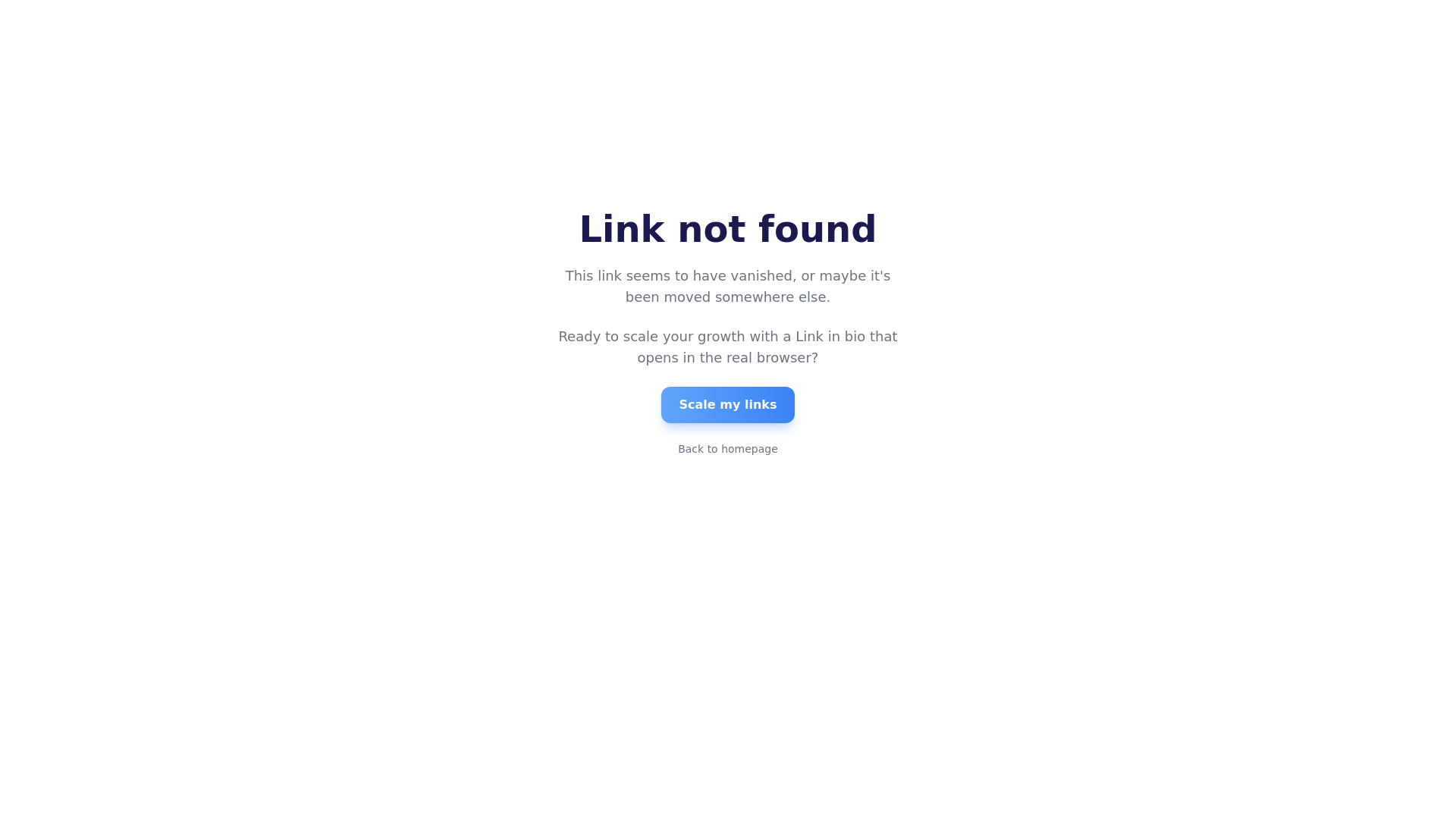website screenshot of https://clickformylinks.me/