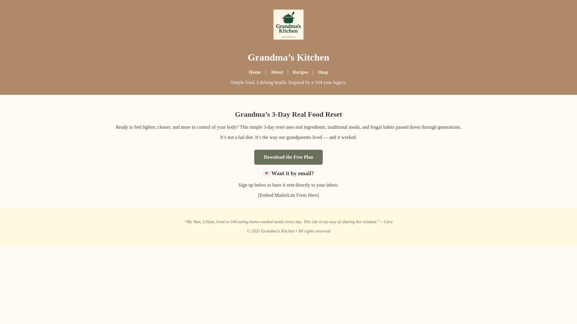 website screenshot of https://grandmas-kitchen-final.pages.dev/