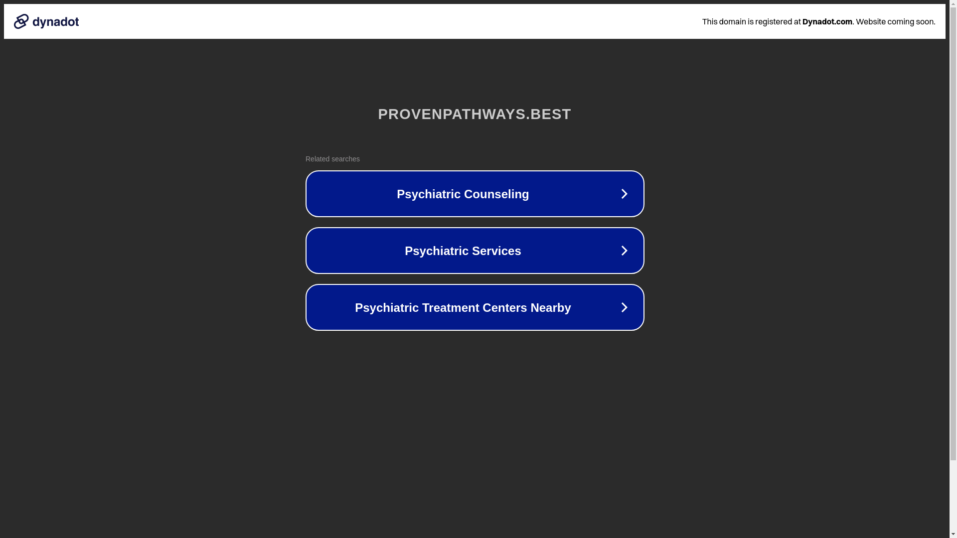 website screenshot of https://provenpathways.best/