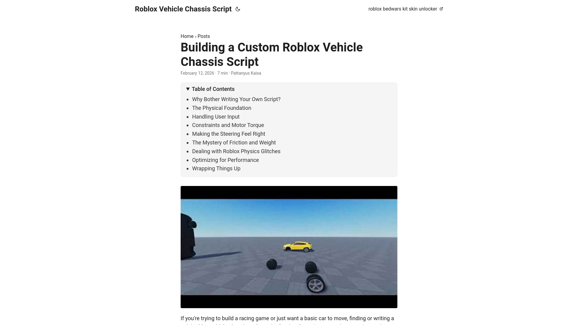website screenshot of https://roblox-vehicle-chassis-script.pages.dev/