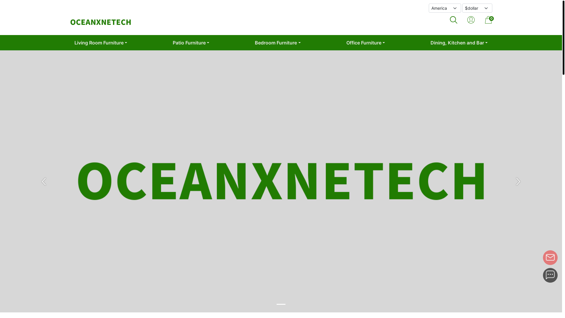 website screenshot of https://oceanxnetech.com/