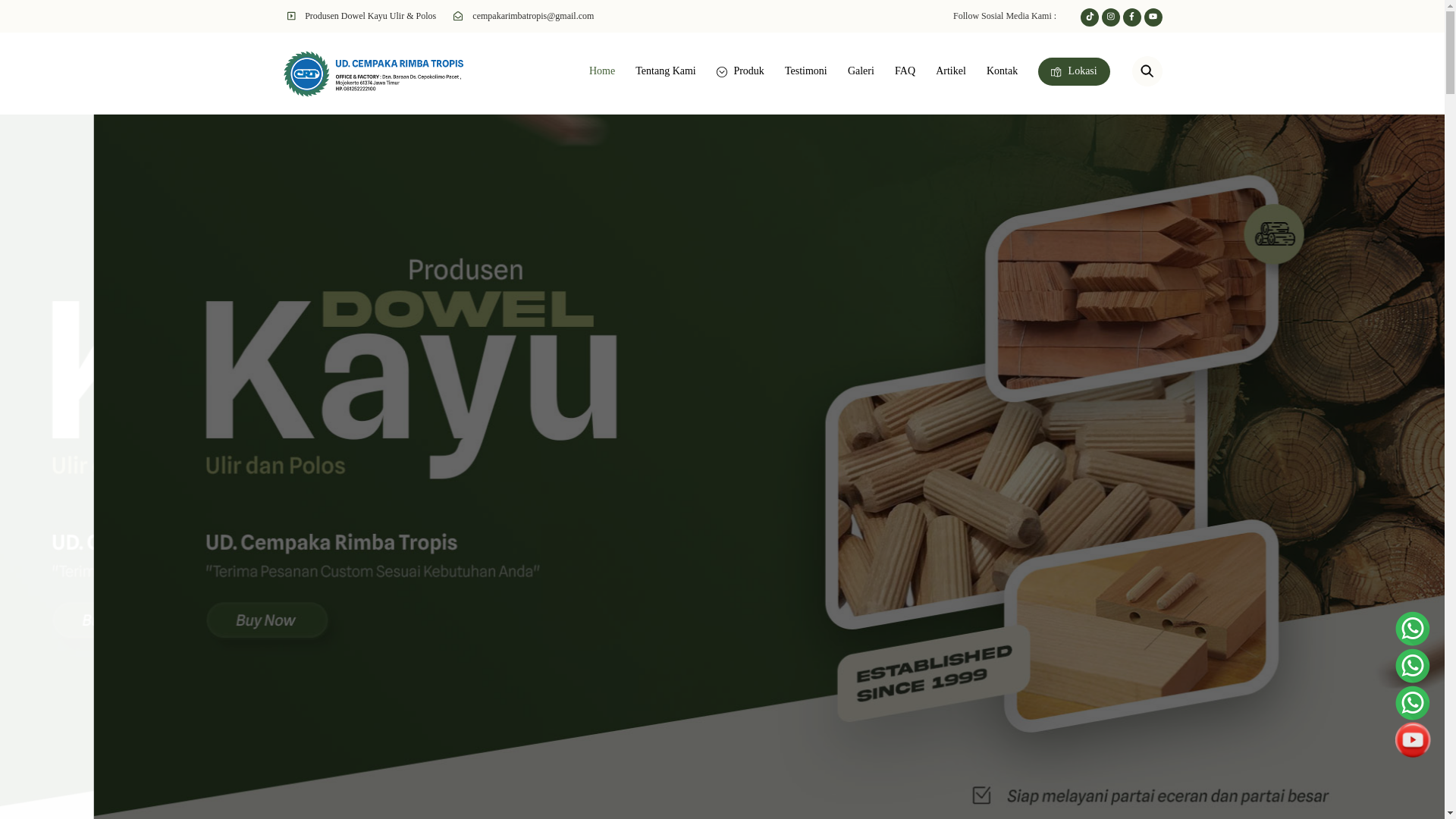 website screenshot of https://dowelkayucrt.com/