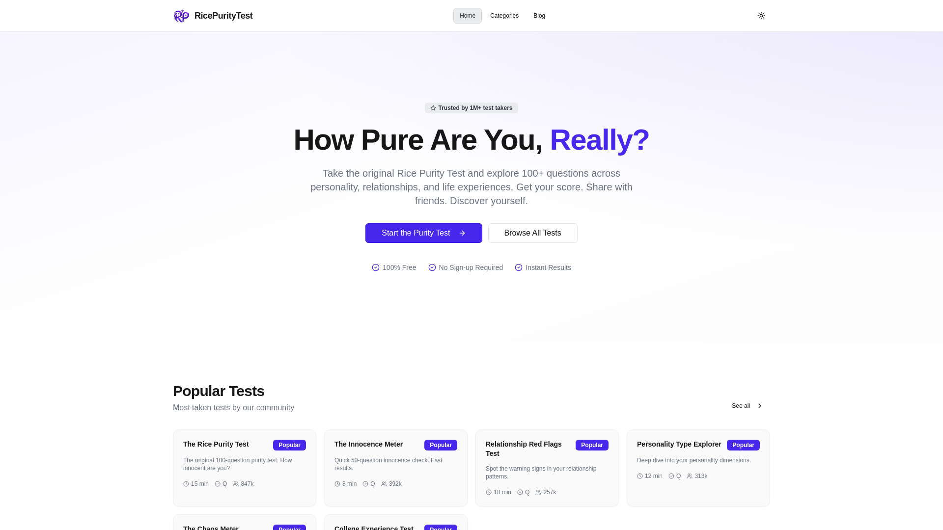 website screenshot of https://ricepuritytestnow-com.pages.dev/
