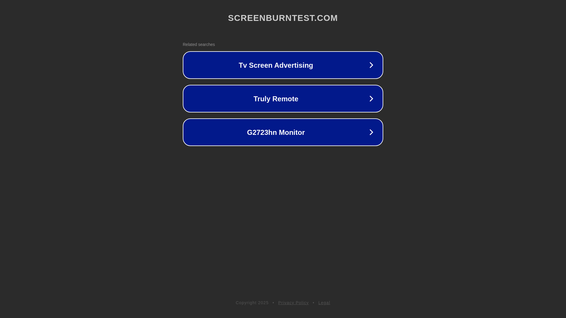 website screenshot of https://screenburntest.com/