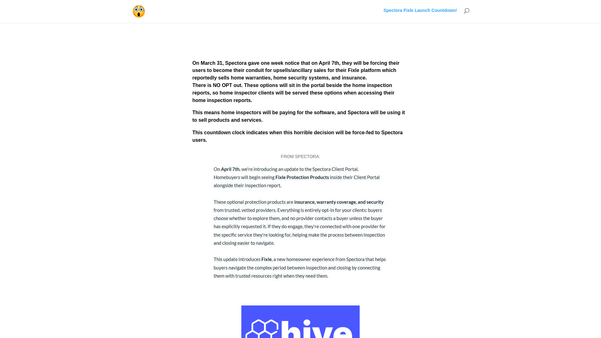 website screenshot of https://spectora-fixle.com