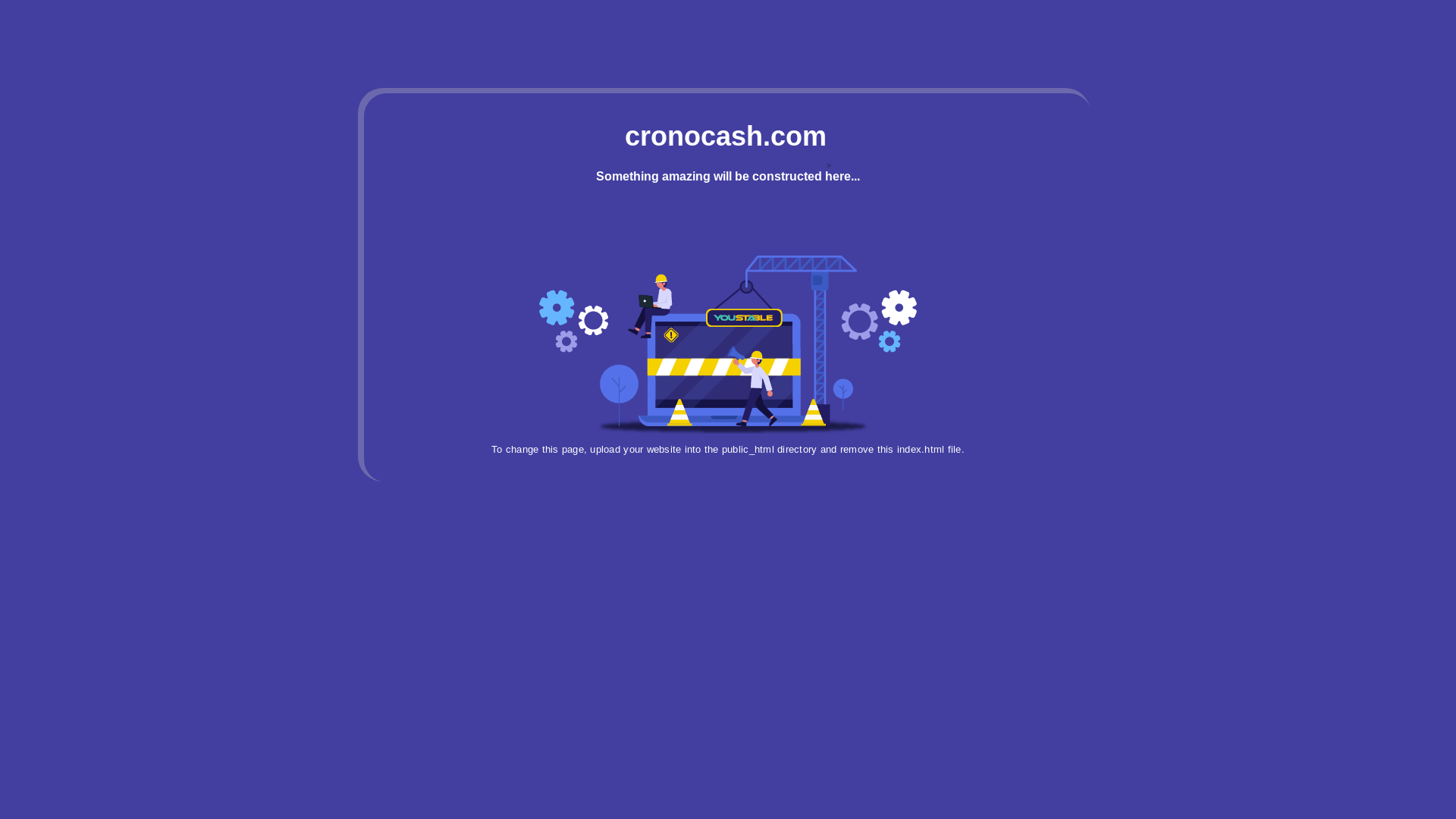 website screenshot of https://cronocash.com/