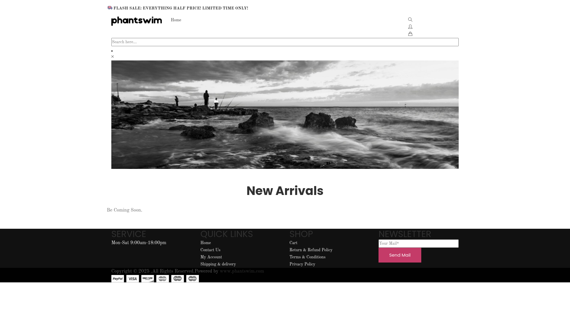website screenshot of https://phantswim.com/