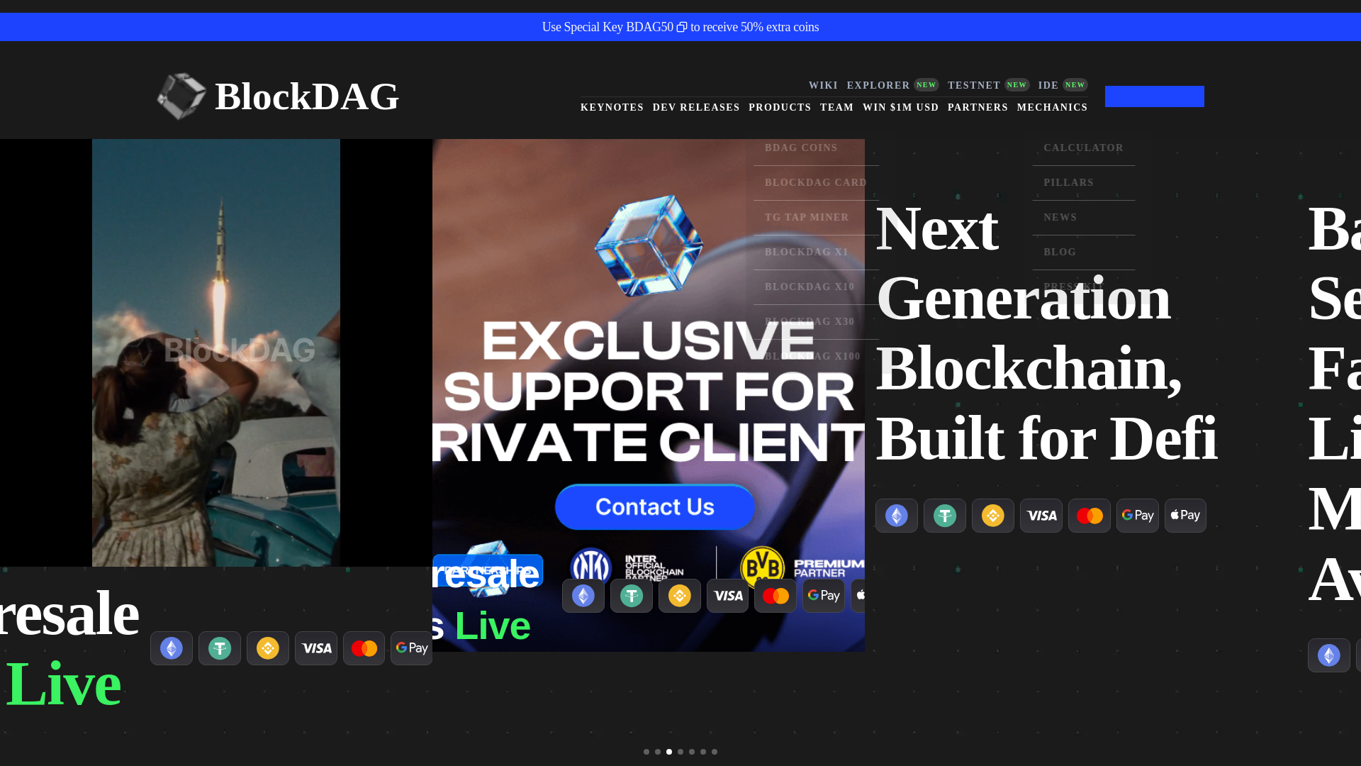 website screenshot of https://purchase1-blockdag-networks.pages.dev