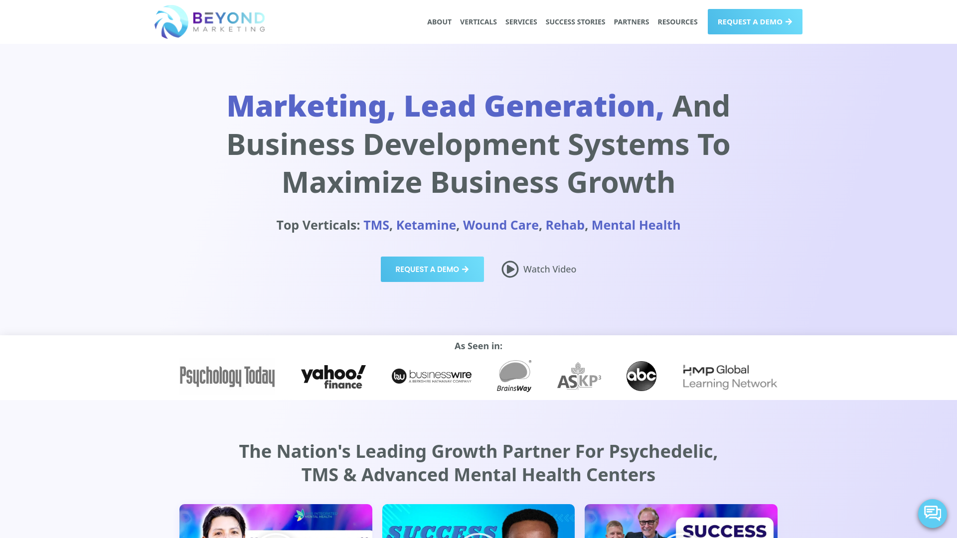 website screenshot of https://beyondmarketingtoday.info/