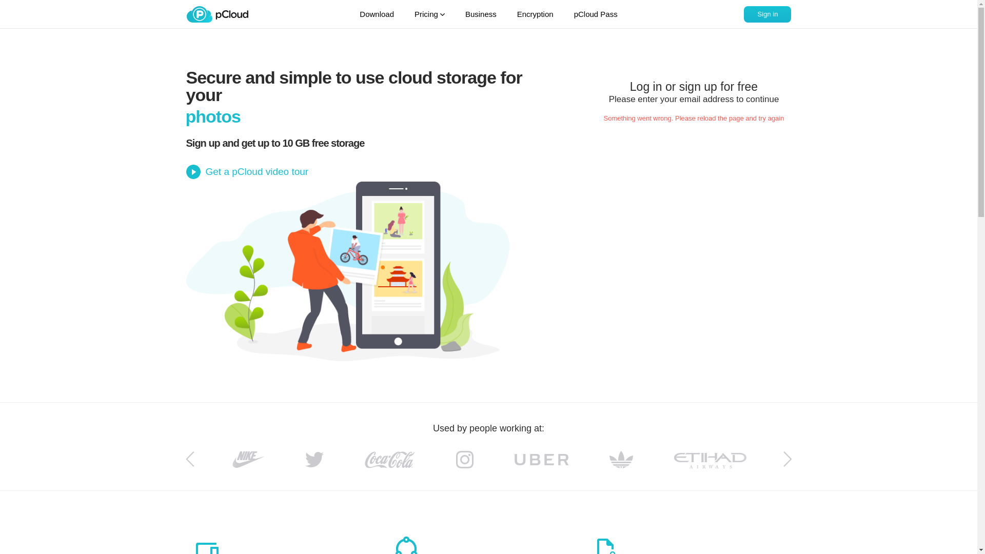 website screenshot of https://filedn.eu/