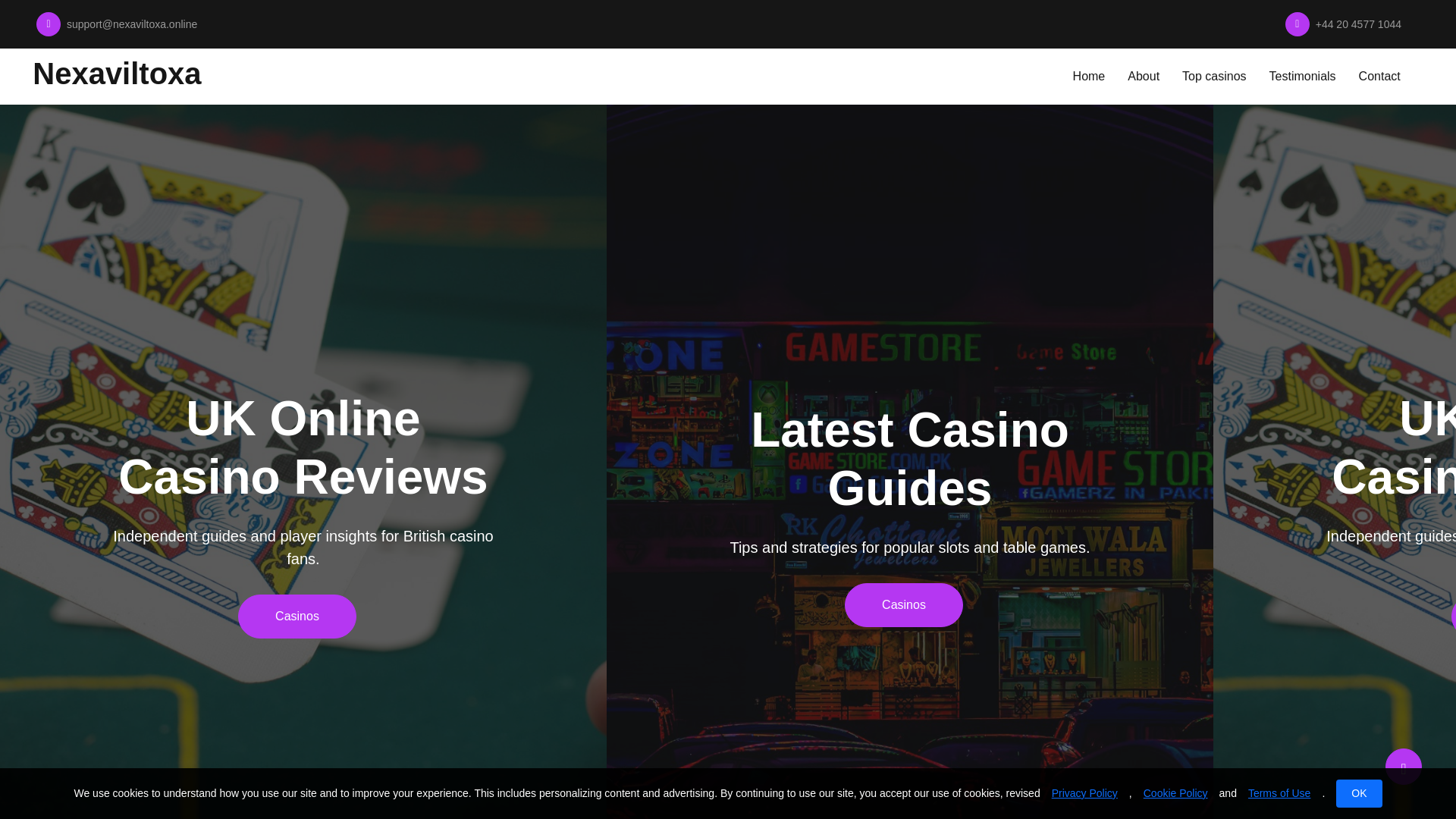 website screenshot of https://nexaviltoxa.online/