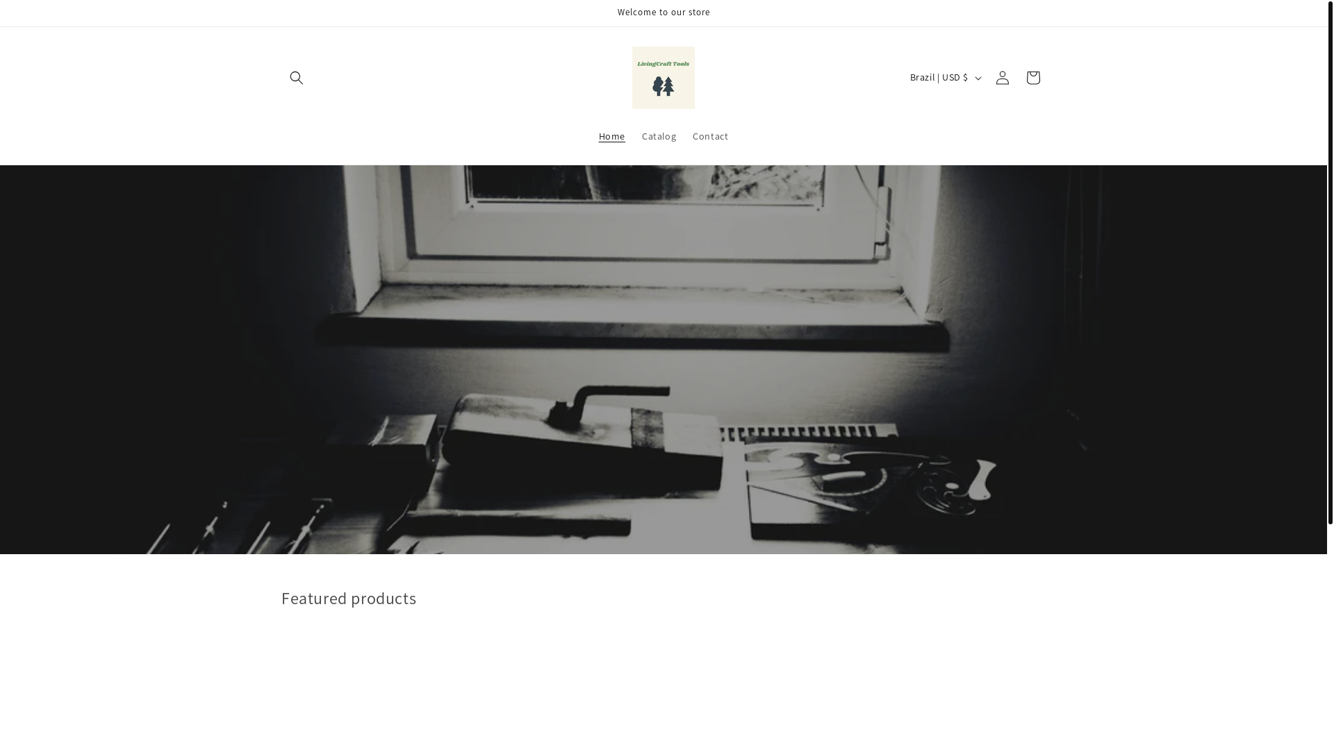 website screenshot of https://livingcrafttools.shop/