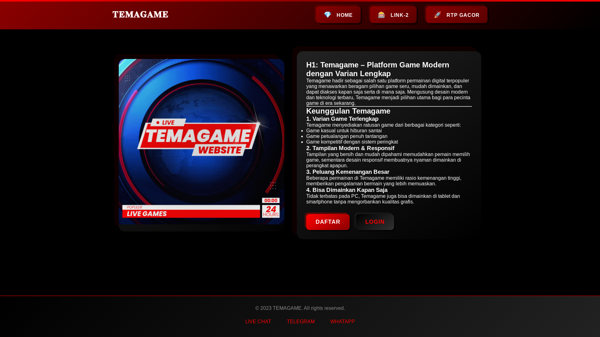 website screenshot of https://temaplaygame.pages.dev/