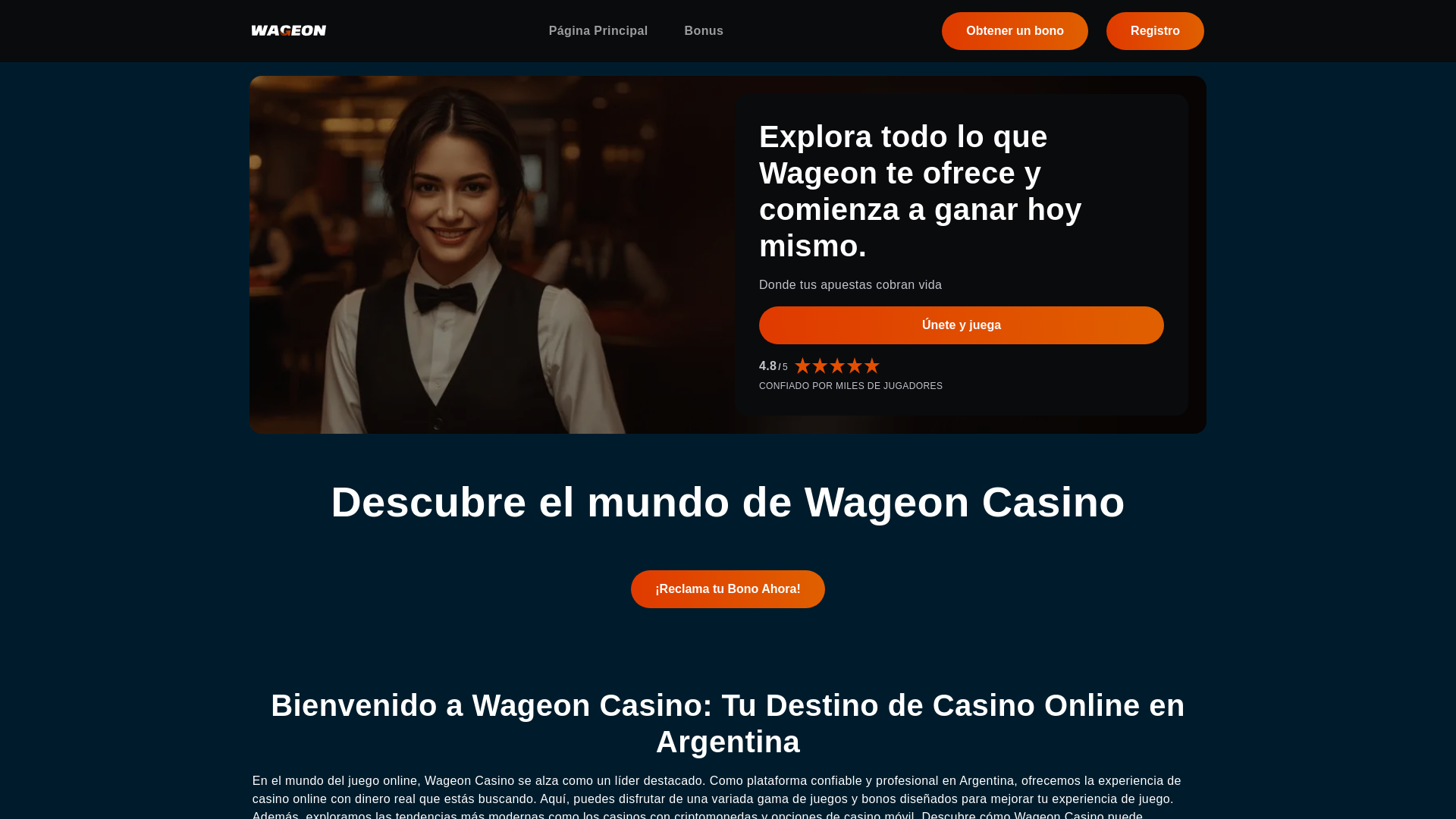 website screenshot of https://wageoncasino-games.pages.dev/