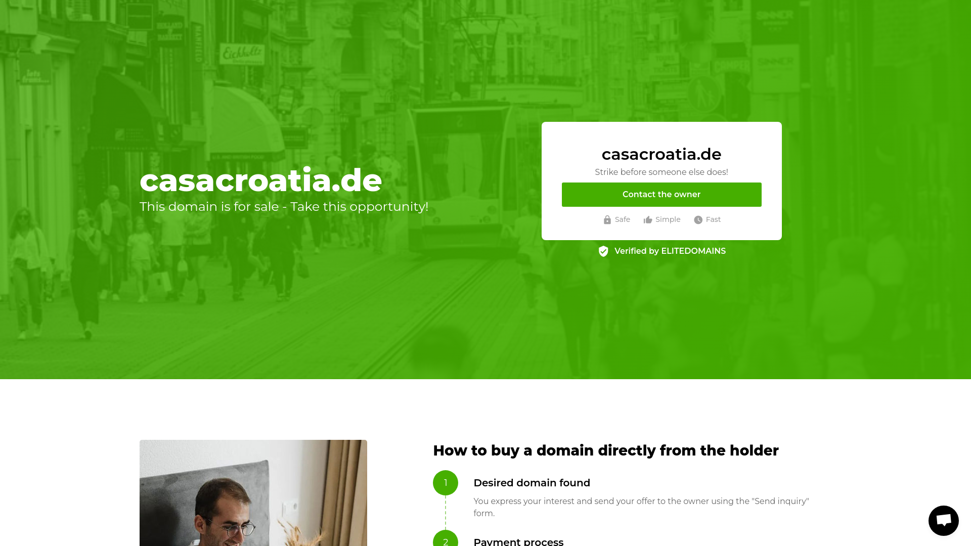 website screenshot of https://casacroatia.de/
