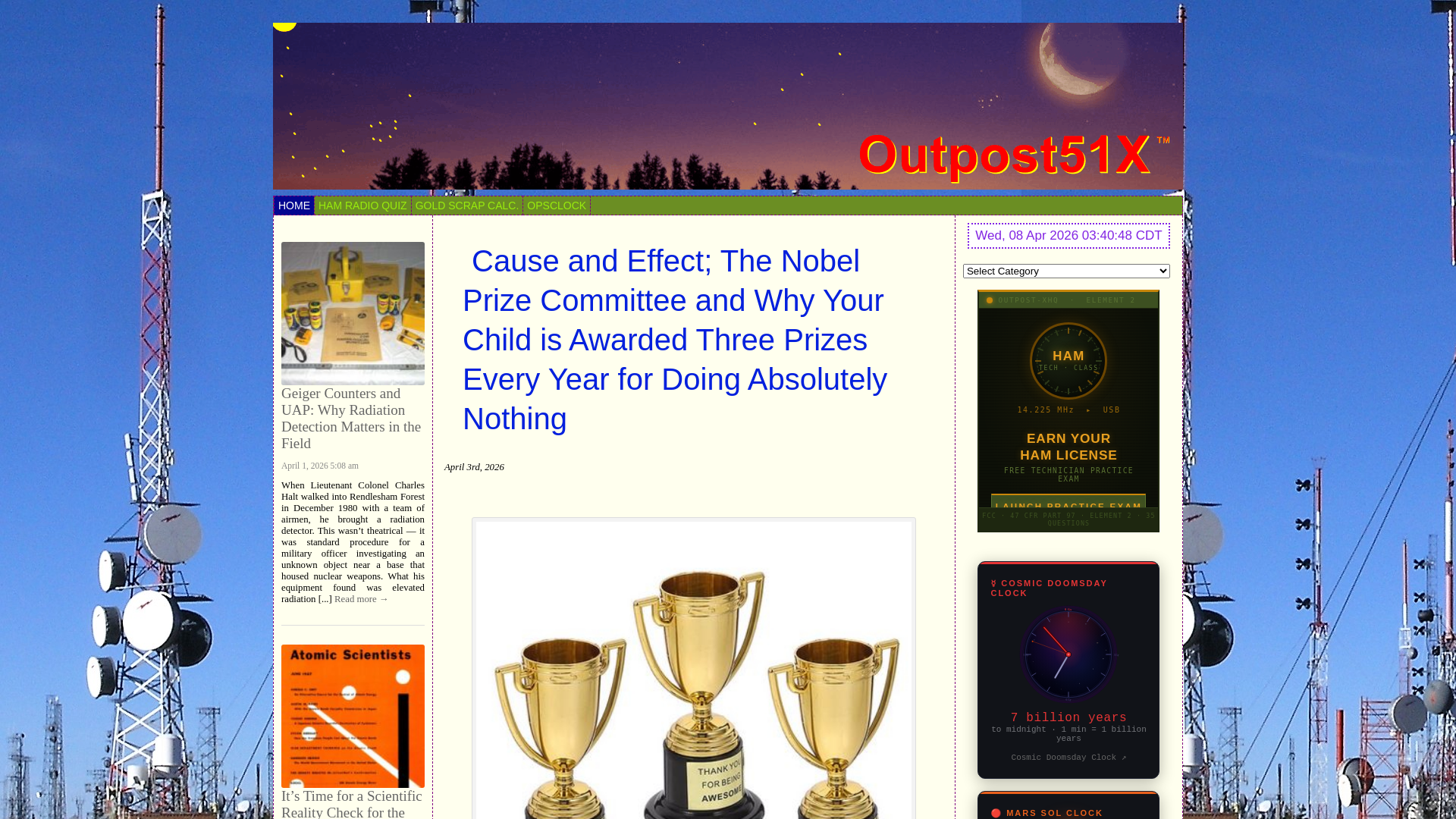 website screenshot of https://outpost51x.com