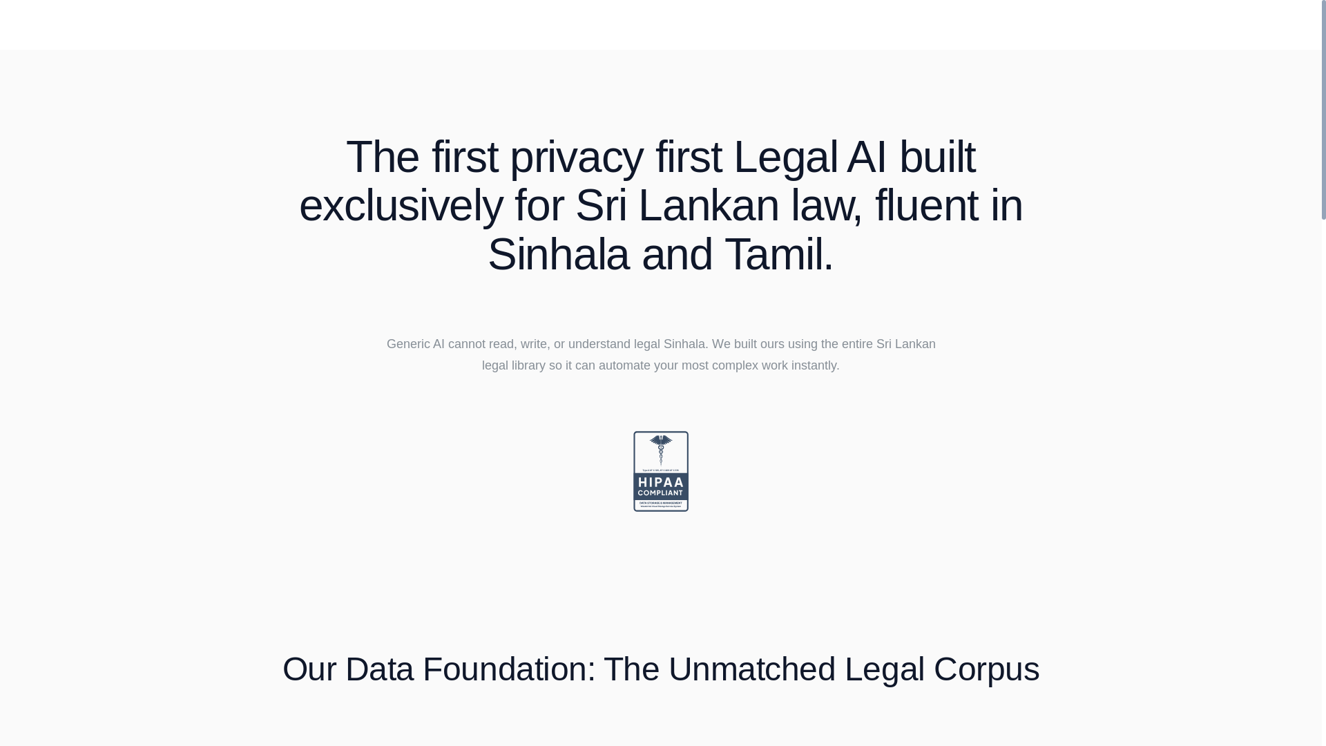 website screenshot of https://legaloffice.lk/