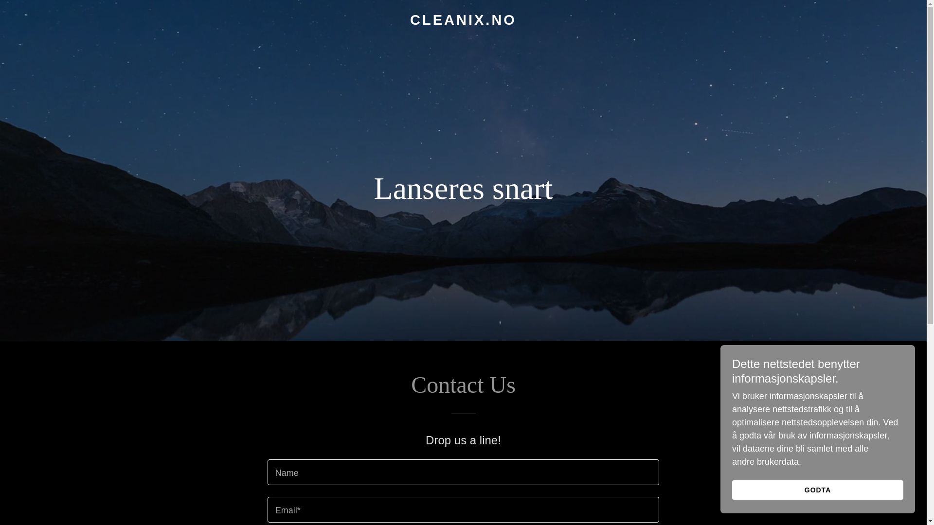 website screenshot of https://cleanix.no/