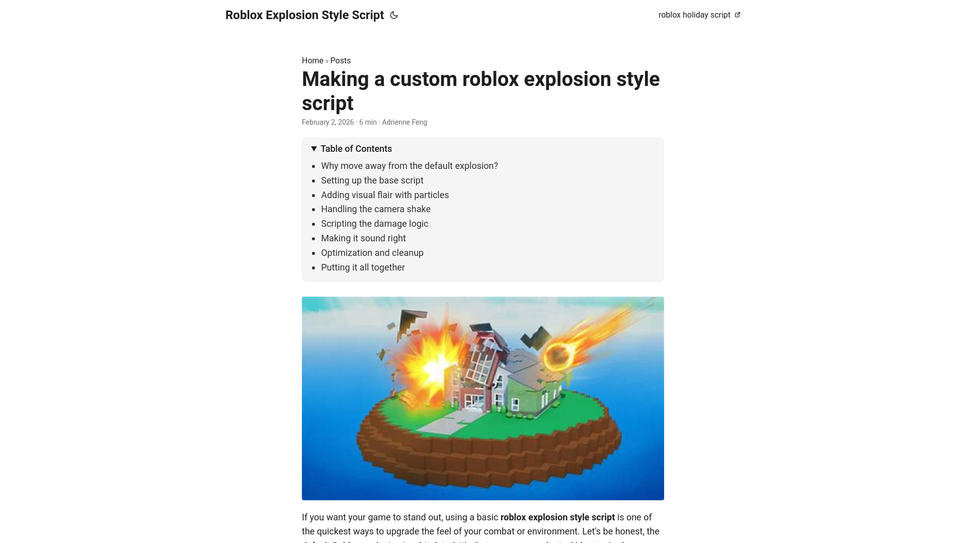 website screenshot of https://roblox-explosion-style-script.pages.dev/