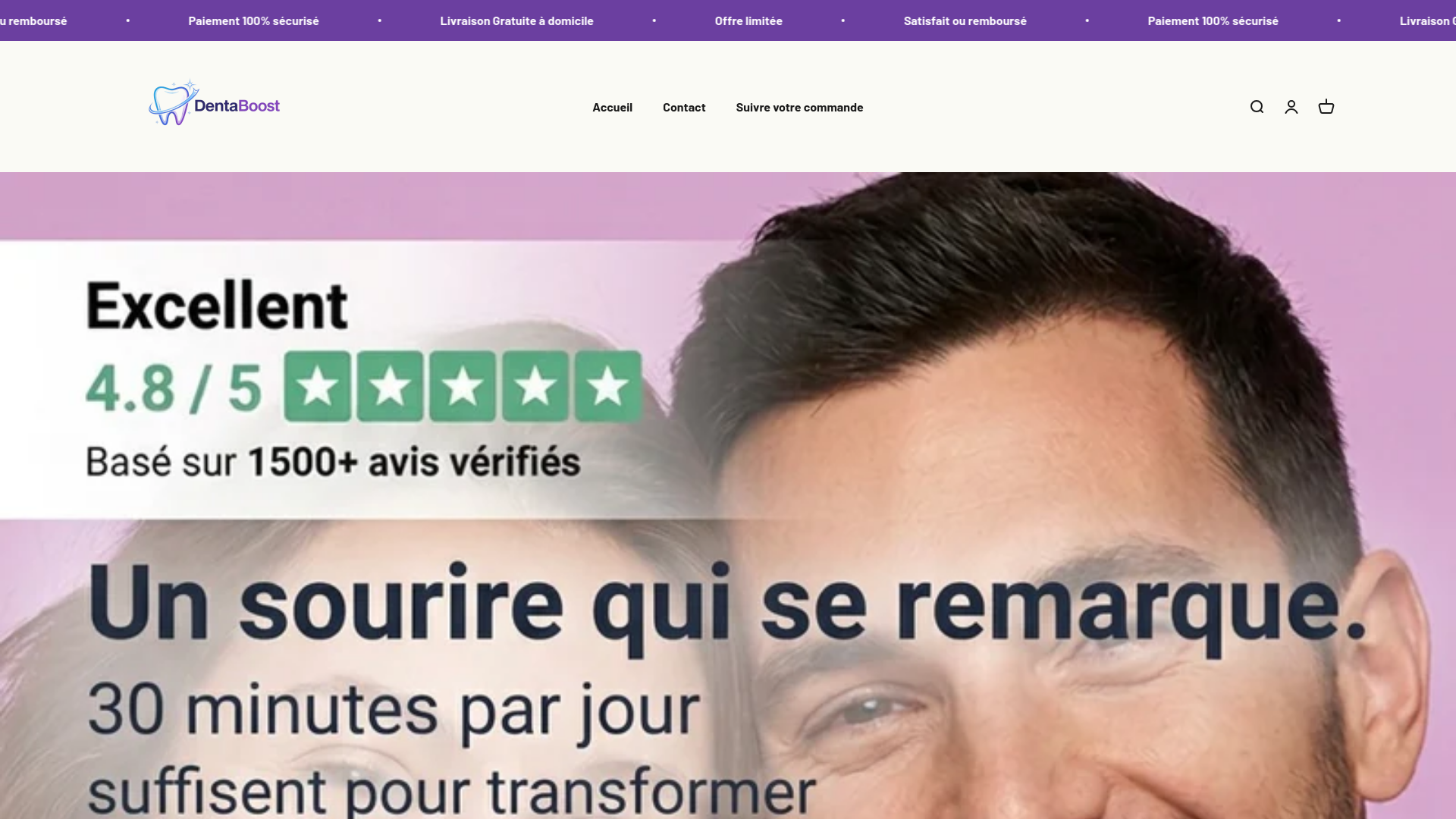 website screenshot of https://dentaboostfr.com/