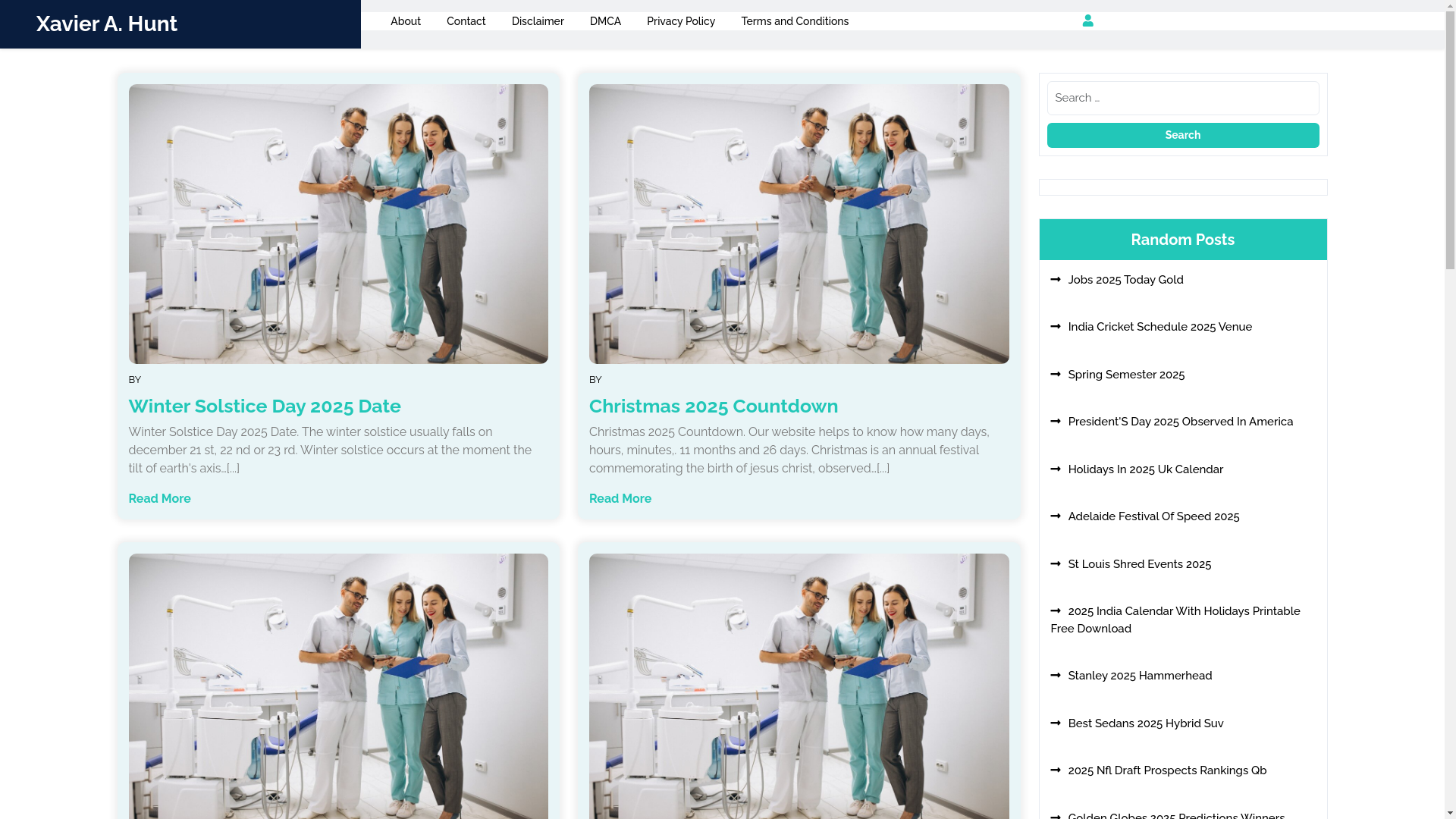 website screenshot of https://xavierahunt.pages.dev/