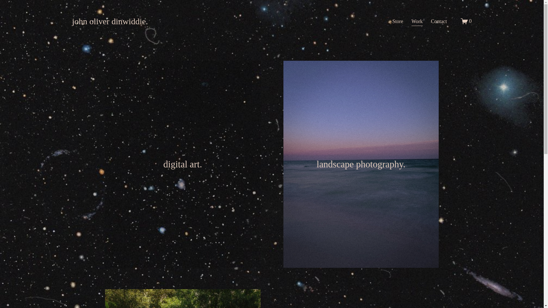 website screenshot of https://johnoliverdinwiddie.com/