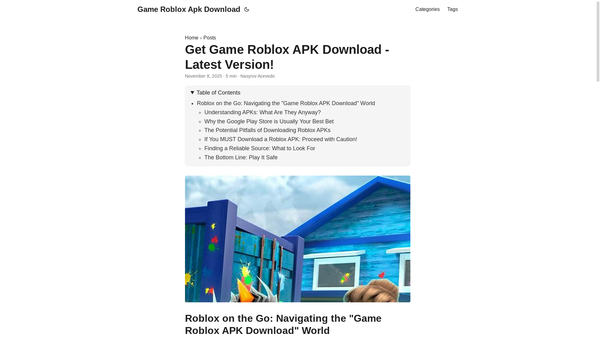 website screenshot of https://game-roblox-apk-download.pages.dev/